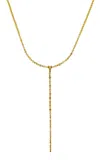 Khepri 18k And 22k Yellow Gold Fancy Color Diamond Bezel Lariat Necklace