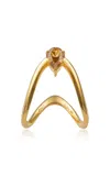 Khepri 18k And 22k Yellow Gold Vanki Diamond Ring