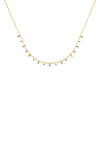 Khepri Dancing Drop 18k Yellow Golddiamond Necklace