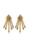 Khepri Fancy Color 18k Yellow Gold Diamond Earrings