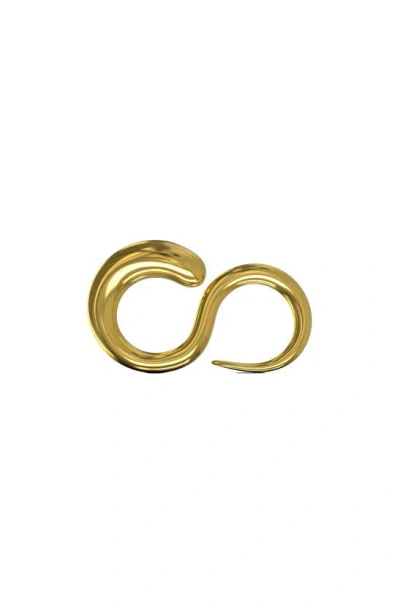 Khiry Adder Two Finger Ring In Polished Gold
