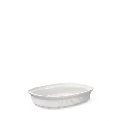Kähler Hammershøi Ovenproof Dish - 12.6" X 9.4" White