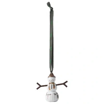 Kähler Hammershoi Christmas Snowboy, Hanging H 2.8" White W. Deco