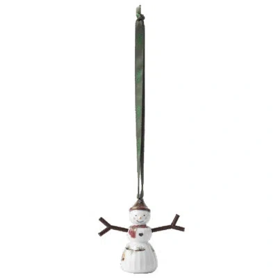 Kähler Hammershoi Christmas Snowgirl, Hanging H 2.6" White W. Deco