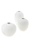 Kähler Kahler Hammershøi Set Of 3 Mini Vases