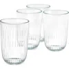 Kähler Kahler Hammershøi Set Of 4 Tumblers In Clear