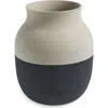 Kähler Kahler Omaggio Circulare 8-inch Vase In Gray