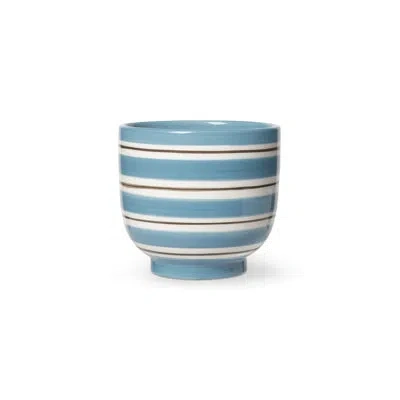Kähler Omaggio Nuovo Ceramic Pot Planter In Blue,white