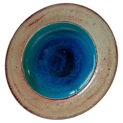 Pre-owned Kähler Sea Of Glaze Ceramic Dish From Nils A. , 1970s In Brown