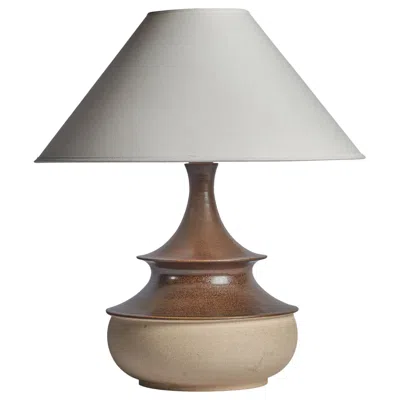 Pre-owned Kähler , Table Lamp, Stoneware, Denmark, 1950s In Transparent