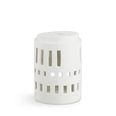 Kähler Urbania 4.5" Ceramic Tabletop Lantern Candle Holder In White
