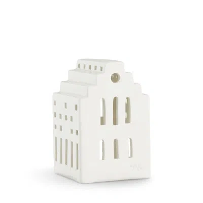 Kähler Urbania Lighthouse Long Church, White, H: 3.9"