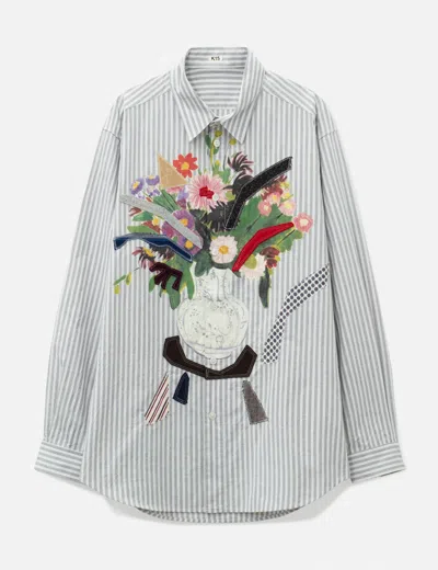 Khoki Appliqué-detail Shirt In Gray