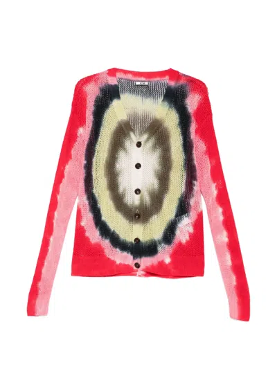 Khoki Buttoned Knit Cardigan In Multi