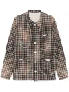 Khoki Check-pattern Shirt In Brown
