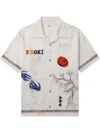 Khoki Off-white Hand Embroidered-design Shirt In 白色