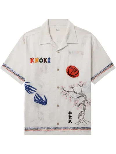 KHOKI EMBROIDERED SHIRT