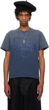 Khoki Floral-print T-shirt In Navy