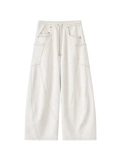 Khoki Paneled Track Pants In White