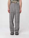 Khoki Pleated Check-pattern Trousers In Gray