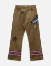 Khoki Patched-desgin Pants In Brown