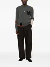 PATCHWORK FLAP-POCKET SWEATER