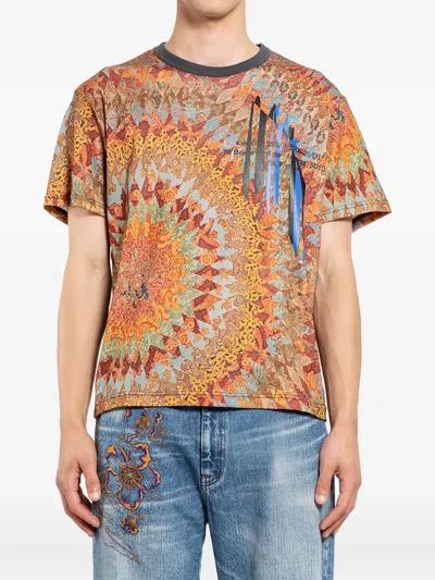 KHOKI PATCHWORK-PRINT T-SHIRT