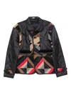 Khoki Patchwork Zip Jacket In Multi