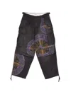 Khoki Printed Cargo Pants In Gray