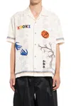 Khoki Off-white Hand Embroidered-design Shirt In White