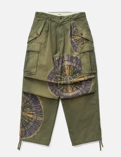 Khoki Tie-dye Military Pants In Green