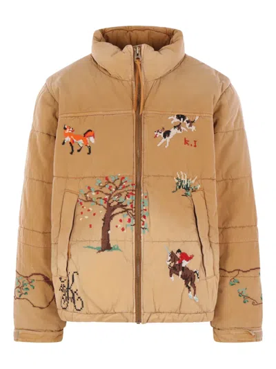 Khoki Zip-fastening Jacket In Neutral