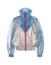 Khrisjoy Air Moon Windbreaker Jacket In Tropical Breeze In Gnawed Blue