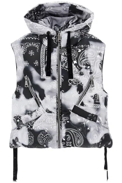 Khrisjoy Bandana Print Iconic Down Vest In Mixed Colours