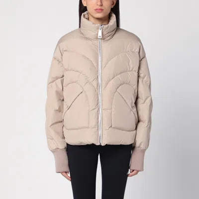 KHRISJOY BEIGE CORAZON PADDED JACKET