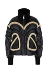 Khrisjoy Black Nylon Corazon Down Jacket In Black
