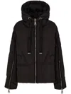 Khrisjoy Black Polyester Blend Milano Down Jacket In Brown