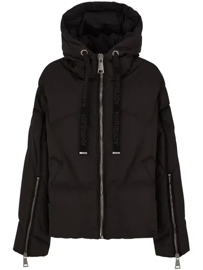 KHRISJOY KHRISJOY BLACK POLYESTER BLEND MILANO DOWN JACKET