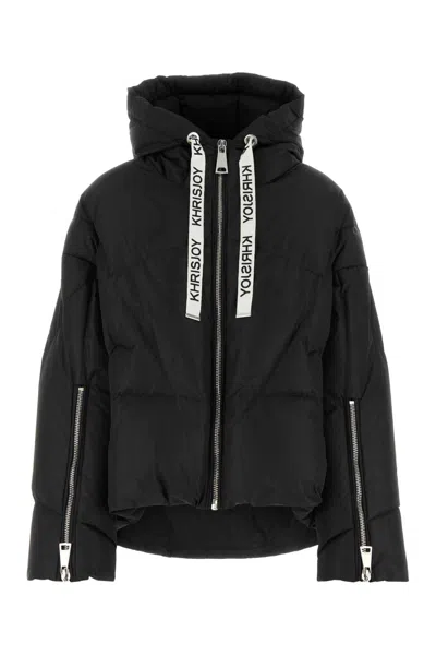 KHRISJOY KHRISJOY BLACK POLYESTER DOWN JACKET