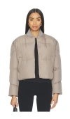 Khrisjoy Long-sleeved Down Jacket In Gray