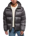 Khrisjoy Puffer Bomber Jacket In Gray