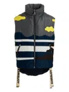 Khrisjoy Oversize Patchwork Colorblock Nylon Vest