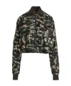 Khrisjoy Sequin Bomber Jacket Casual Jackets And Parka Green In Black