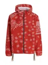 Khrisjoy 'bandana Hood' Windbreaker Jacket In Red