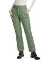 Khrisjoy Chevron Quilted Ski Pant In Green