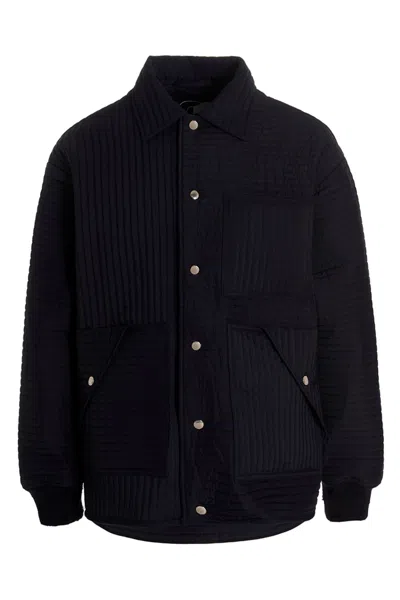 KHRISJOY 'CHORE QUILTED STRIPES' DOWN JACKET