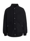 Khrisjoy Navy Blue Chore Quilted Down Jacket In Blue
