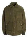Khrisjoy Olive Chore Quilted Down Jacket In Green