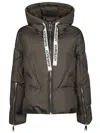 Khrisjoy Woman Puffer Military Green Size 00 Polyester In Green