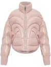 Khrisjoy Long-sleeved Down Jacket In Pink